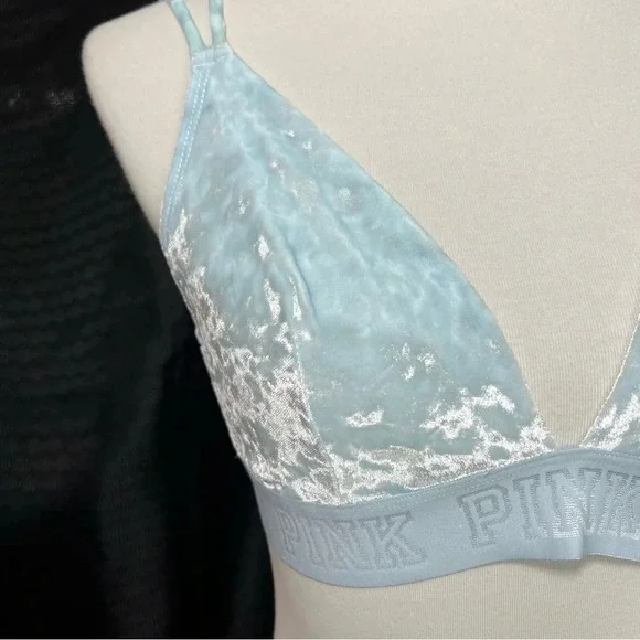 Rare Color New PINK Victoria’s Secret Unlined Velvet Bralette - Picture 9 of 12